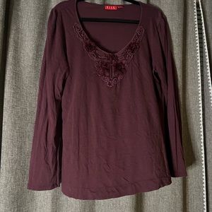 Maroon Elle Top